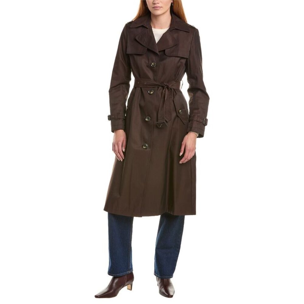 Sam Edelman Womens Trench Coat, Brown